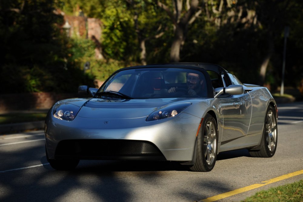 Tesla Roadster na prezentaci v Santa Monice v Kalifornii 10. ledna 2009.