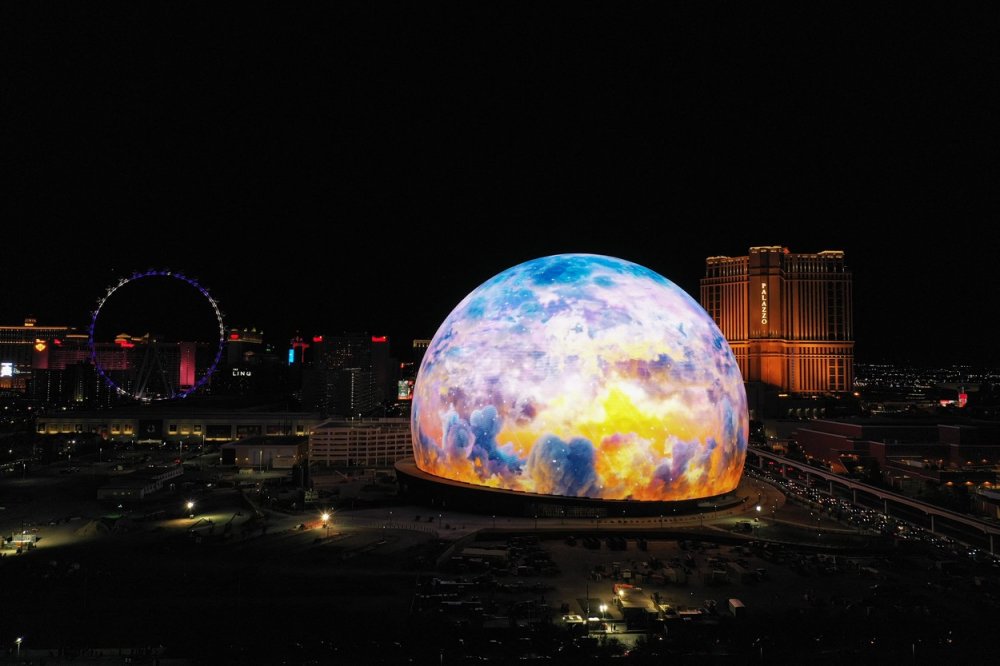 Nová futuristická aréna MSG Sphere v Las Vegas