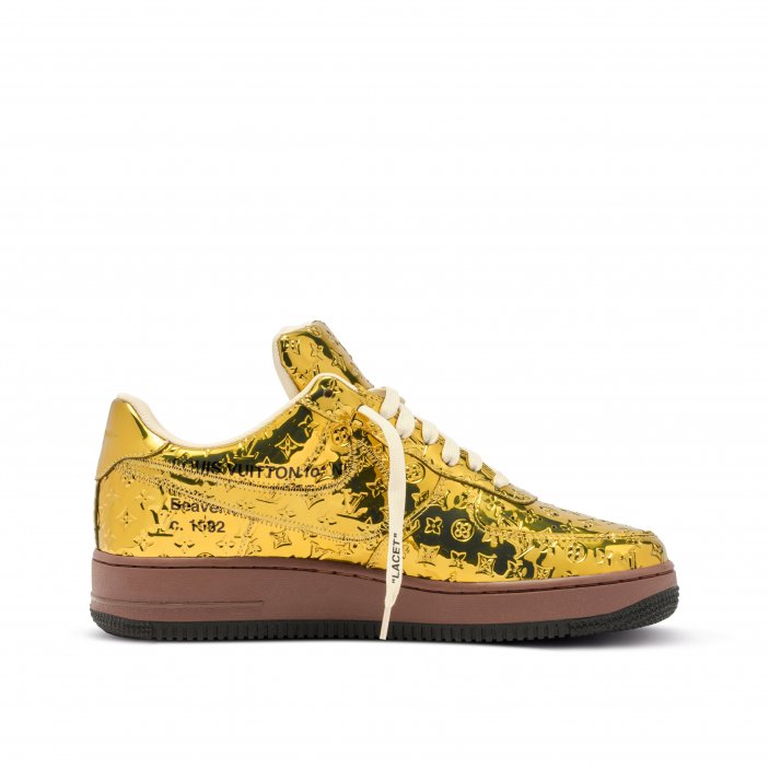 Louis Vuitton x Nike Air Force 1 Gold