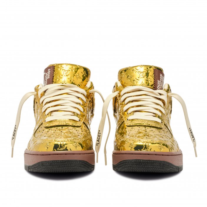 Louis Vuitton x Nike Air Force 1 Gold