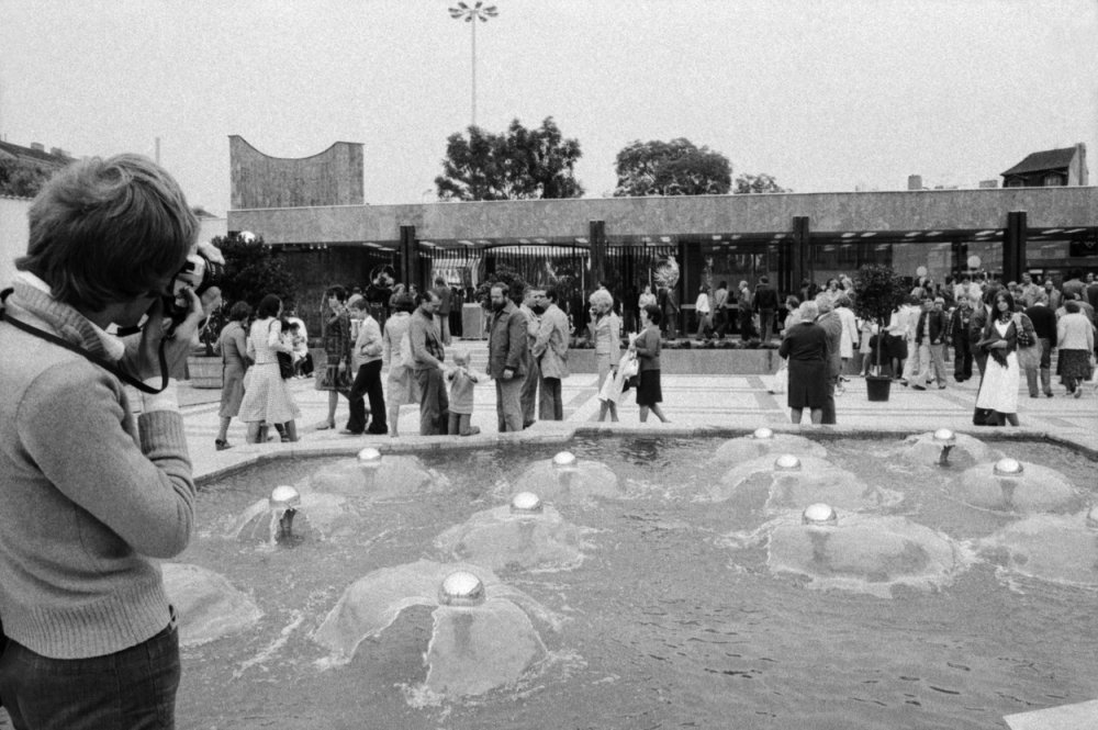 Praha - metro, trasa A, stanice Malostranská po otevření 14. srpna 1978.